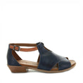 Load image into Gallery viewer, LESANSA DIGBY NAVY TAN - Women Sandals - Collective Shoes 
