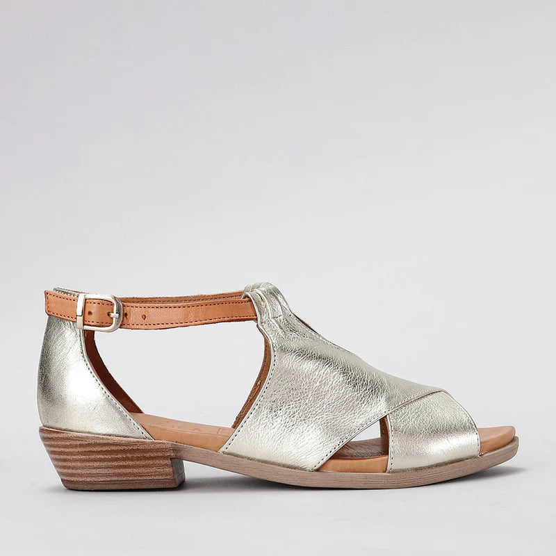 LE SANSA DIGBY GOLD TAN - Women Sandals - Collective Shoes 