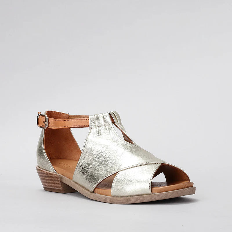 LE SANSA DIGBY GOLD TAN - Women Sandals - Collective Shoes 
