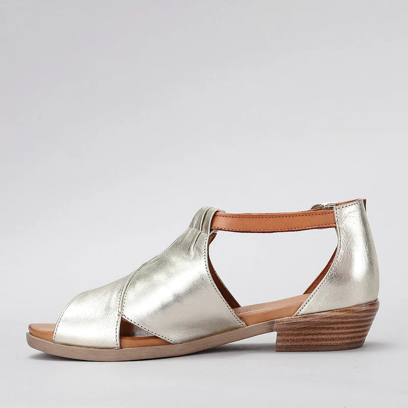 LE SANSA DIGBY GOLD TAN - Women Sandals - Collective Shoes 