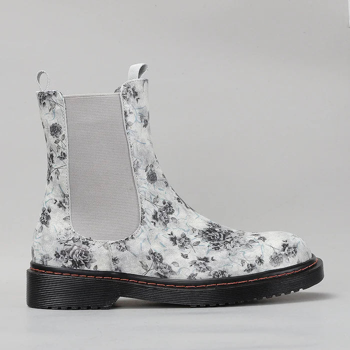 LE SANSA DINGO GREY FLORAL - Women Boots - Collective Shoes 