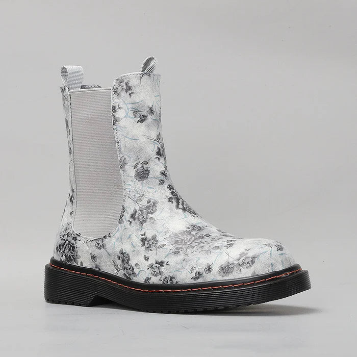 LE SANSA DINGO GREY FLORAL - Women Boots - Collective Shoes 