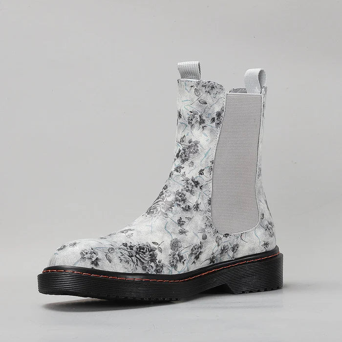 LE SANSA DINGO GREY FLORAL - Women Boots - Collective Shoes 