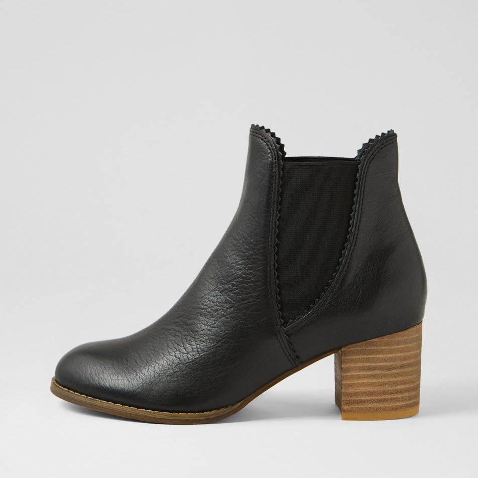 DJANGO & JULIETTE SADORE BLACK  NATURAL - Women boots - Collective Shoes 