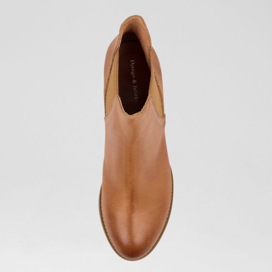 DJANGO & JULIETTE SADORE DARK TAN - Women boots - Collective Shoes 