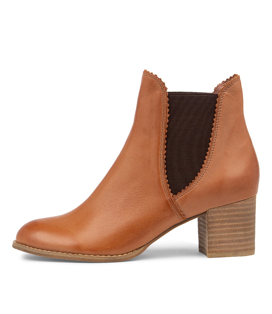 DJANGO & JULIETTE SADORE NEW TAN CHOC - Women boots - Collective Shoes 