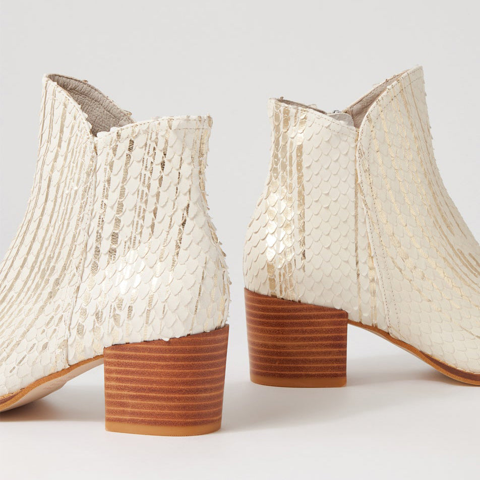 DJANGO & JULIETTE MOCKAS ALMOND METALLIC - Women boots - Collective Shoes 