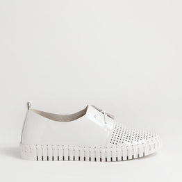 DJANGO & JULIETTE HUSTON WHITE PATENT - Women Sneakers - Collective Shoes 