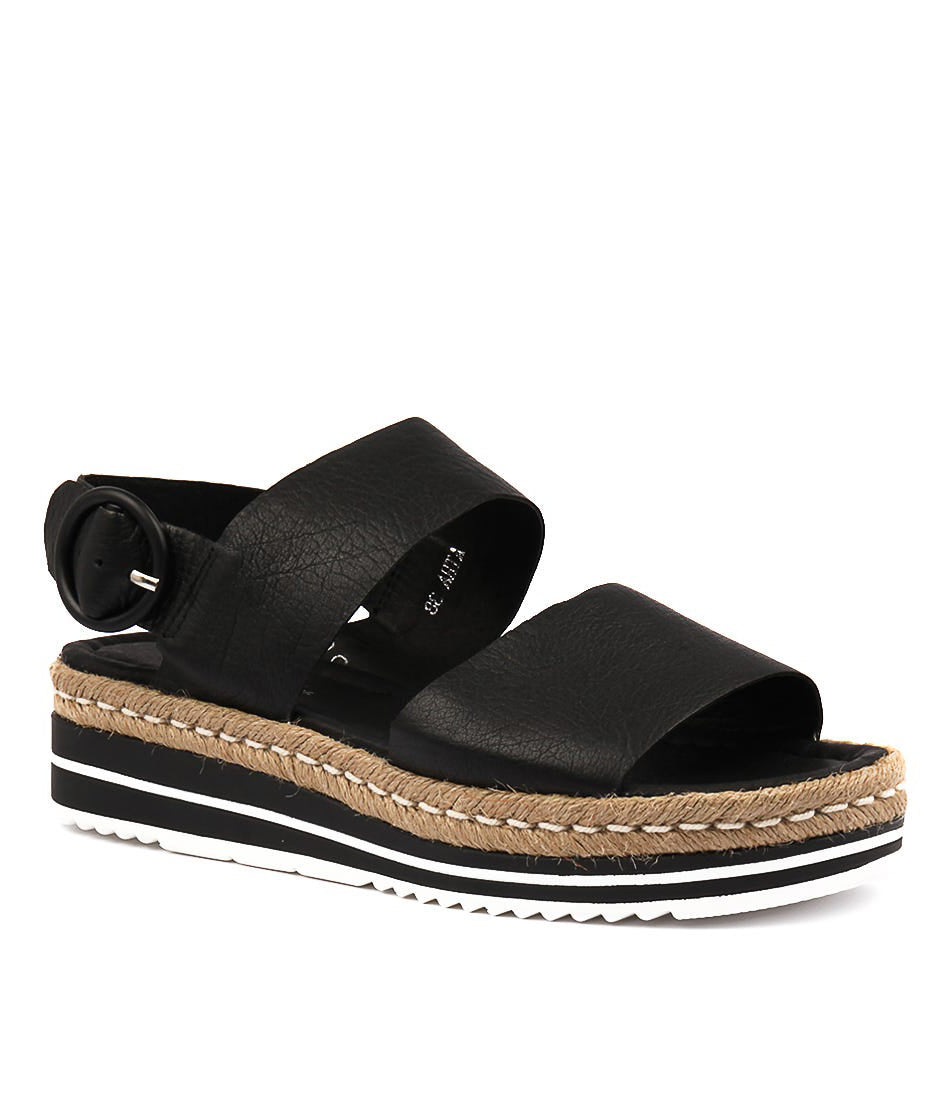 DJANGO & JULIETTE ATHA BLACK - Women Sandals - Collective Shoes 