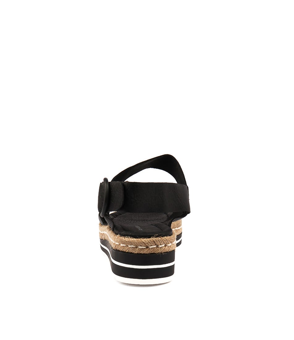 DJANGO & JULIETTE ATHA BLACK - Women Sandals - Collective Shoes 