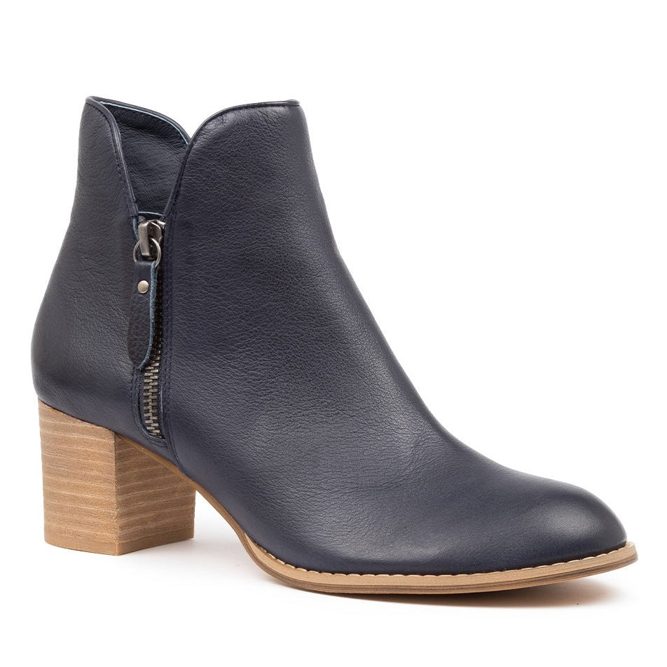 DJANGO & JULIETTE SHIANNELY NAVY - Women Boots - Collective Shoes 