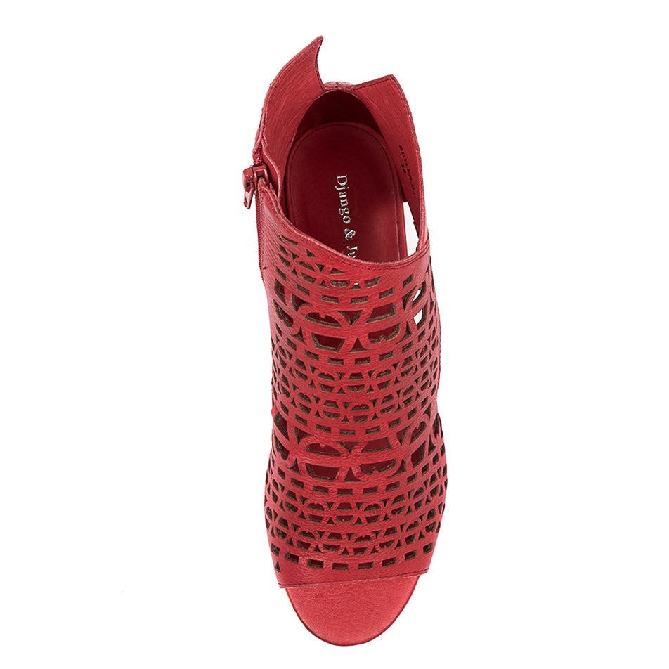 DJANGO & JULIETTE BUTLER RED - Women Sandals - Collective Shoes 