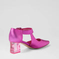 Load image into Gallery viewer, DJANGO & JULIETTE HAPPIE FUCHSIA SATIN - Women Sandals - Collective Shoes 
