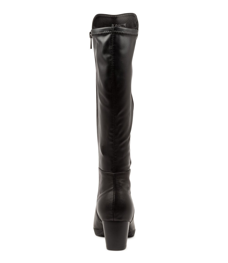 DJANGO & JULIETTE PRISONE BLACK - Women High Boots - Collective Shoes 
