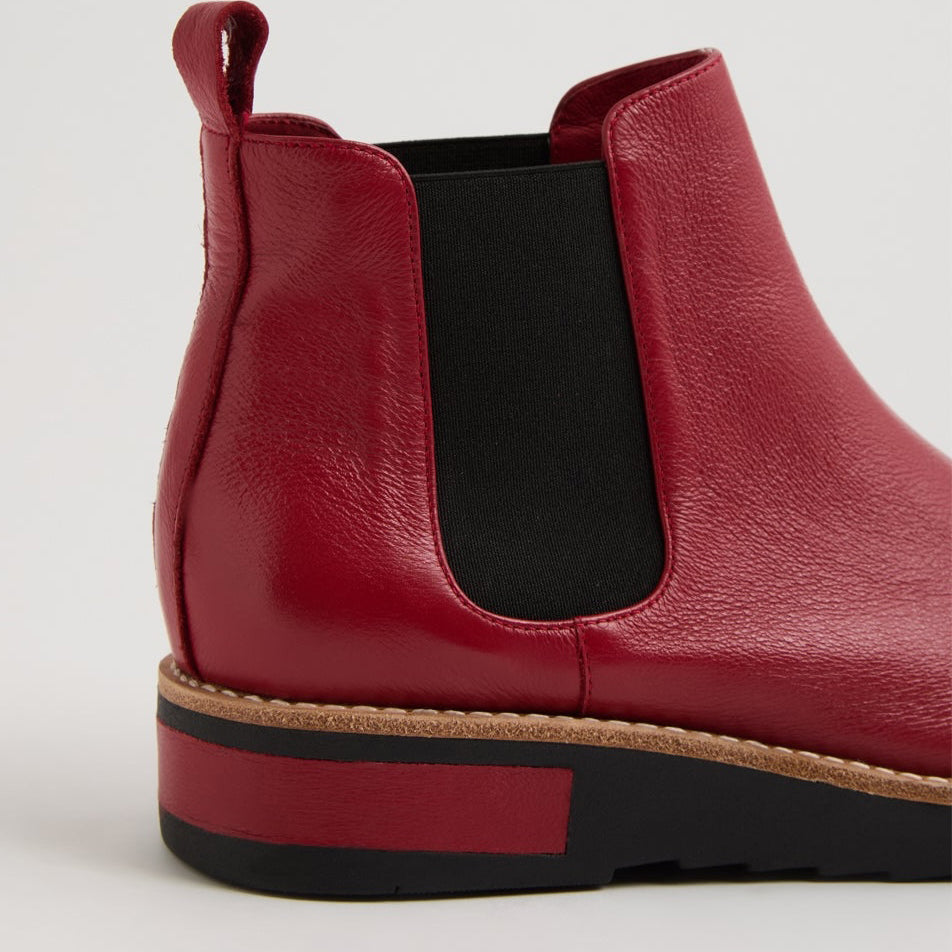 DJANGO & JULIETTE RAQUEL DK RED - Women Boots - Collective Shoes 