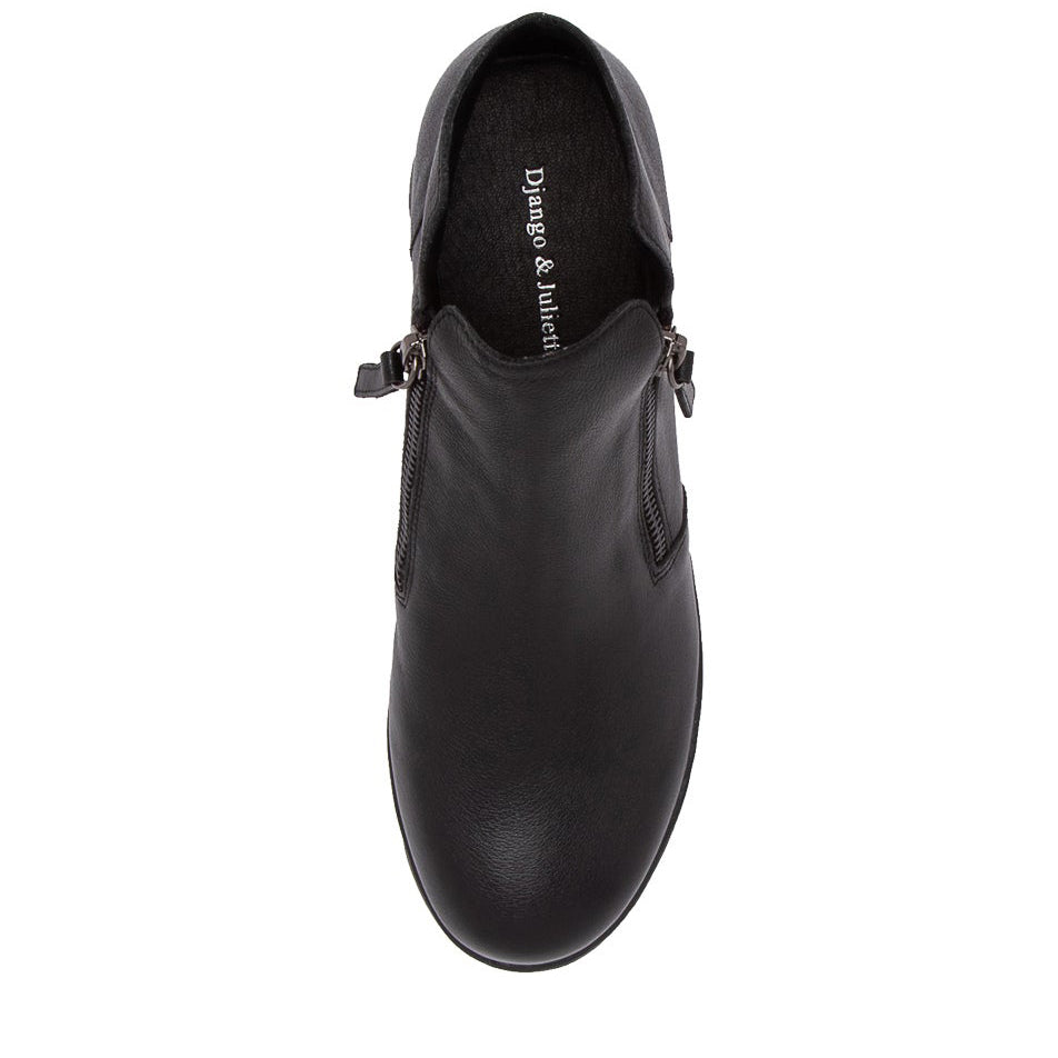 DJANGO & JULIETTE RADIO BLACK/BLACK SOLE - Women Boots - Collective Shoes 
