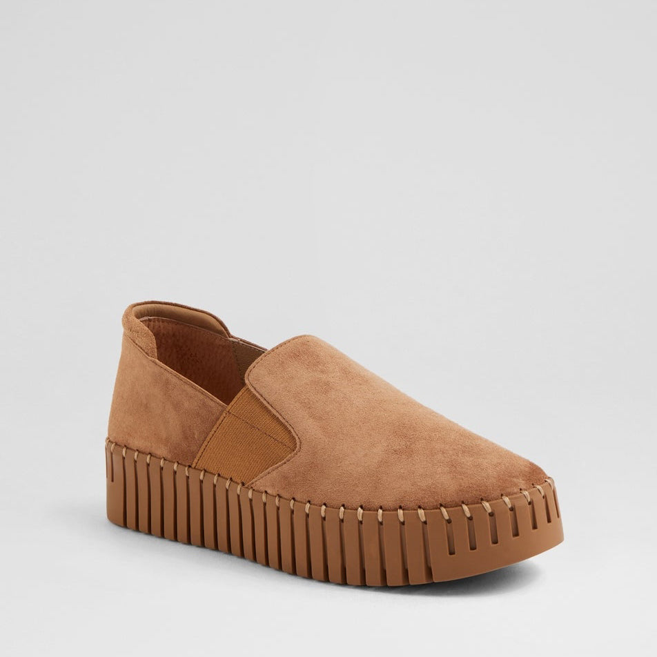 DJANGO & JULIETTE BECCA LT CHOCO - Women Slip-ons - Collective Shoes 