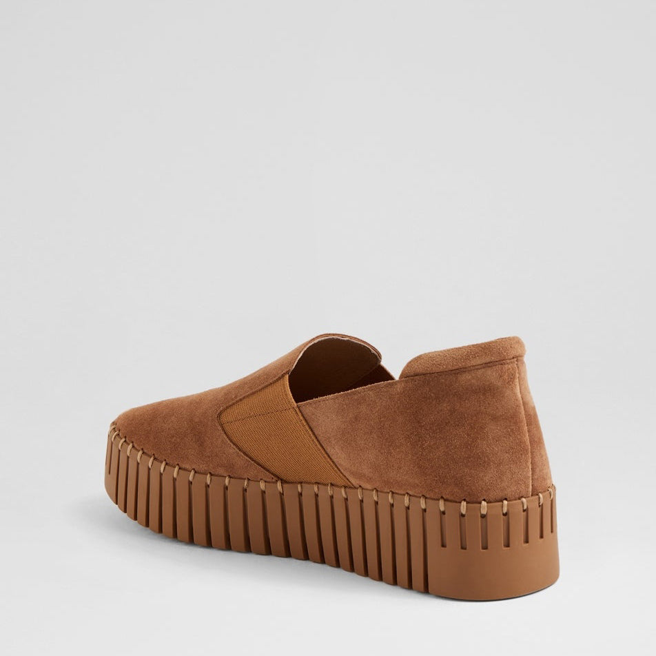 DJANGO & JULIETTE BECCA LT CHOCO - Women Slip-ons - Collective Shoes 