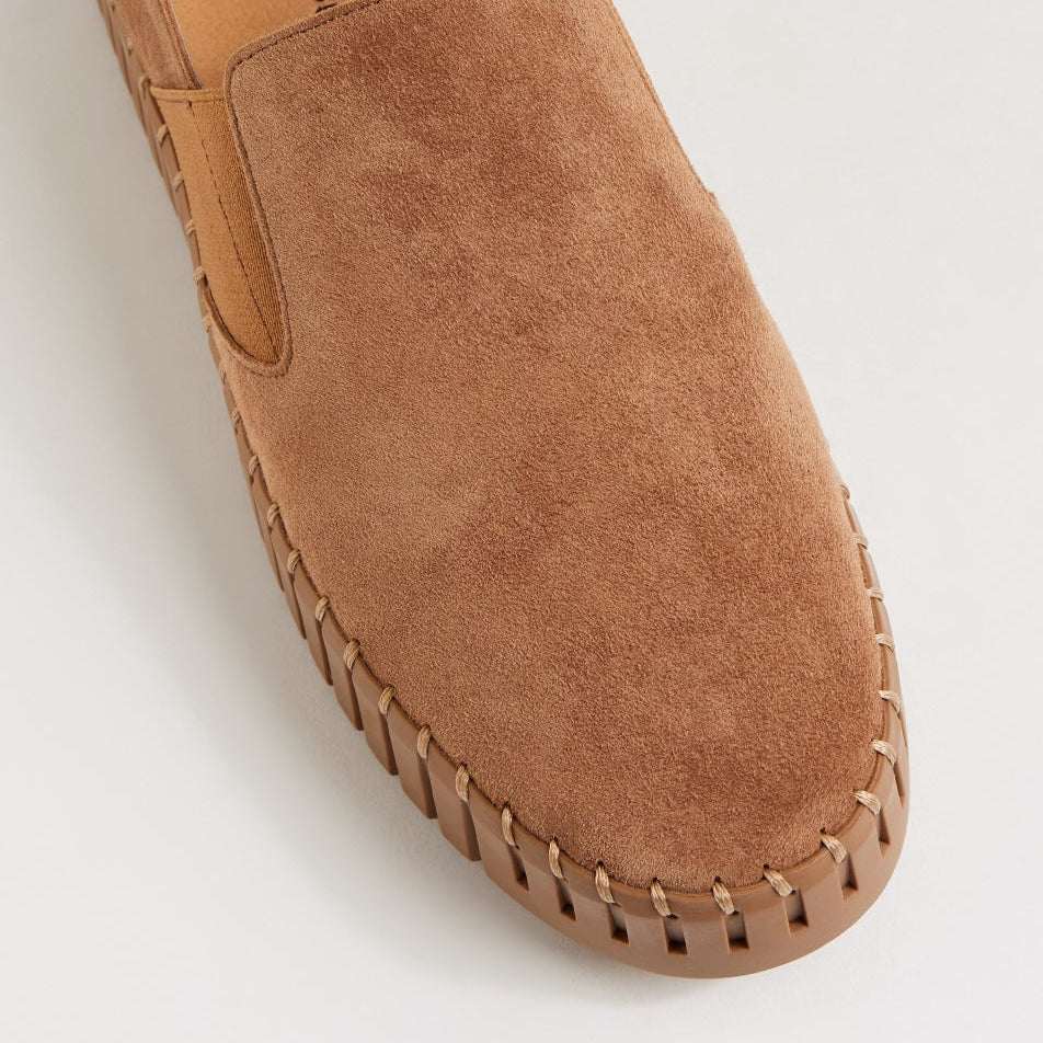 DJANGO & JULIETTE BECCA LT CHOCO - Women Slip-ons - Collective Shoes 