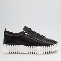 DJANGO & JULIETTE BUMP BLACK WHITE - Women sneakers - Collective Shoes 