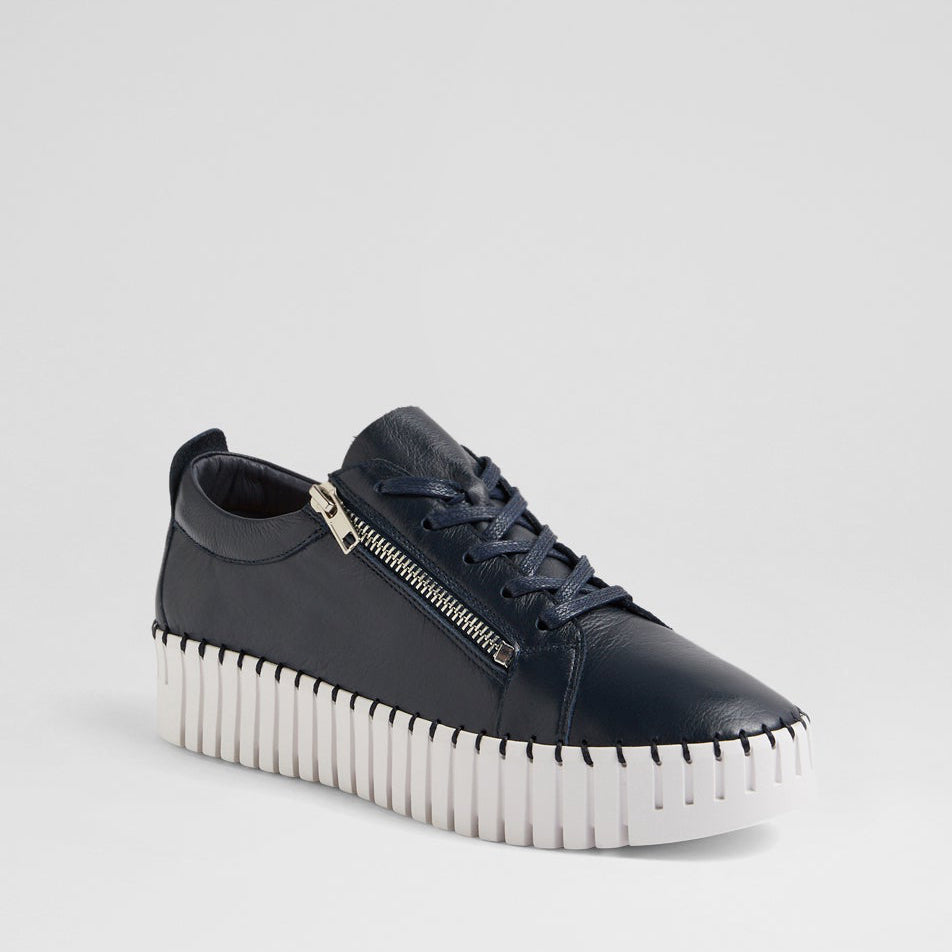 DJANGO & JULIETTE BUMP NAVY WHITE - Women sneakers - Collective Shoes 