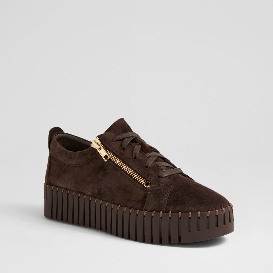 DJANGO & JULIETTE BUMP CHOCO SUEDE - Women sneakers - Collective Shoes 