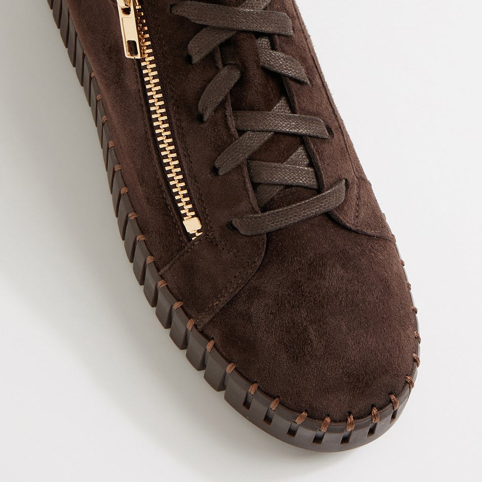 DJANGO & JULIETTE BUMP CHOCO SUEDE - Women sneakers - Collective Shoes 