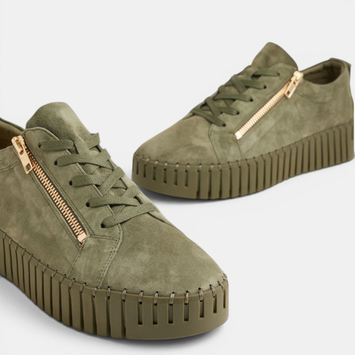 DJANGO & JULIETTE BUMP KHAKI SUEDE