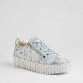 Load image into Gallery viewer, DJANGO & JULIETTE BUMP IVORY BLUE FLOWER - Women sneakers - Collective Shoes 
