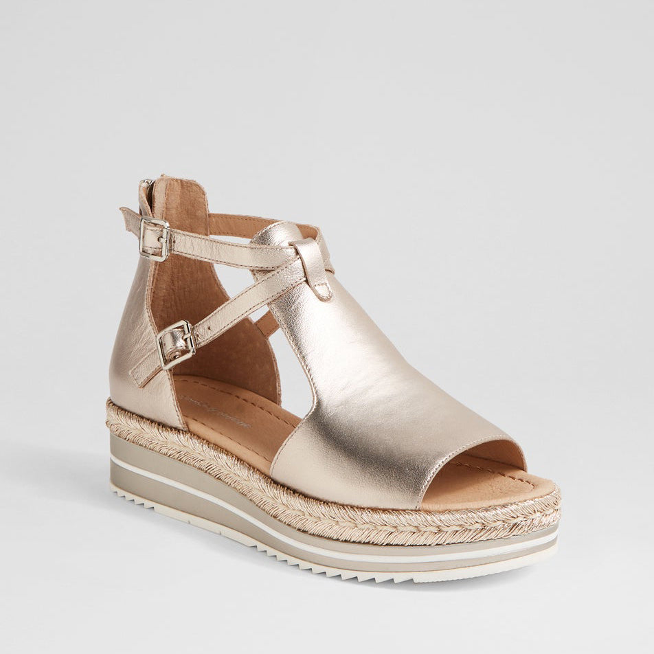 DJANGO & JULIETTE ALEXYS PLATINO - Women Sandals - Collective Shoes 