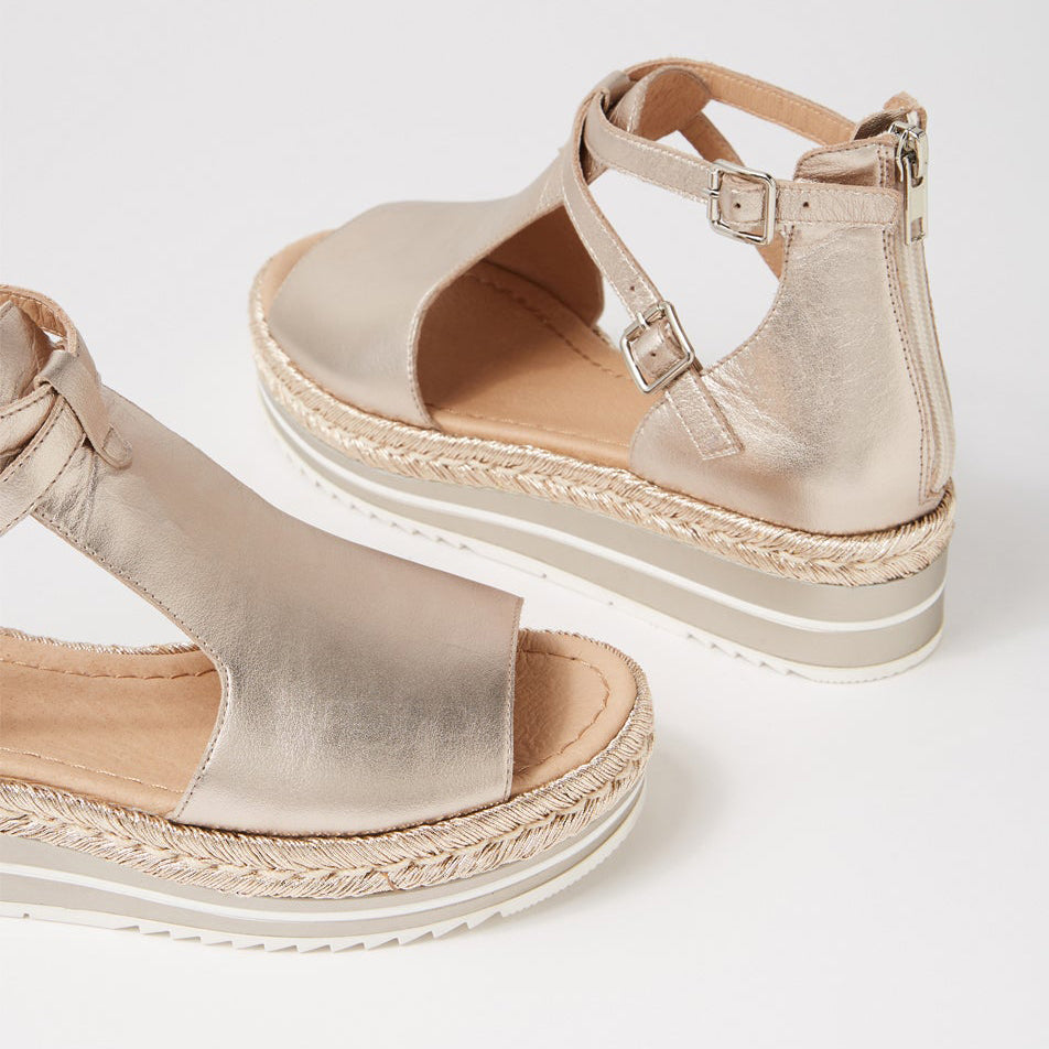 DJANGO & JULIETTE ALEXYS PLATINO - Women Sandals - Collective Shoes 