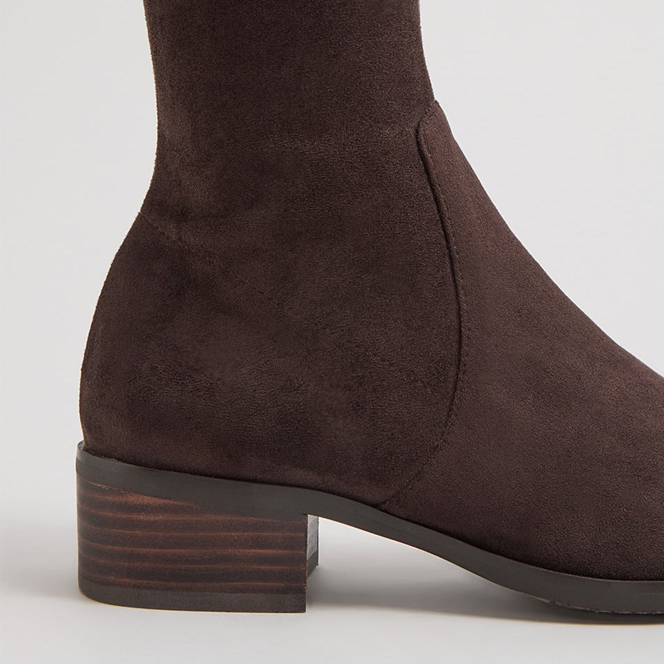 DJANGO & JULIETTE TIMOTHIE CHOCO - Women High Boots - Collective Shoes 