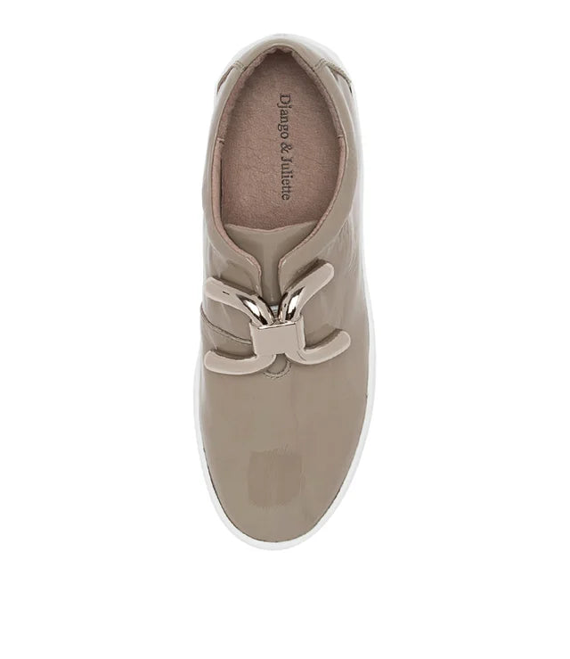 DJANGO & JULIETTE SHELINA CEMENT PATENT - Women Sneakers - Collective Shoes 