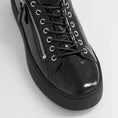 Load image into Gallery viewer, DJANGO & JULIETTE WOLFIE BLACK/BLACK PATENT - Women sneakers - Collective Shoes 
