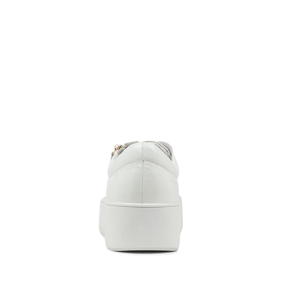 DJANGO & JULIETTE WOLFIE WHITE PATENT - Women sneakers - Collective Shoes 
