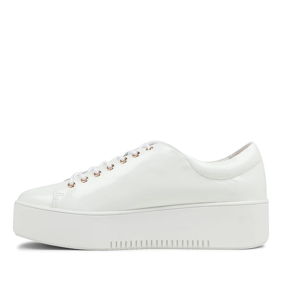 DJANGO & JULIETTE WOLFIE WHITE PATENT - Women sneakers - Collective Shoes 