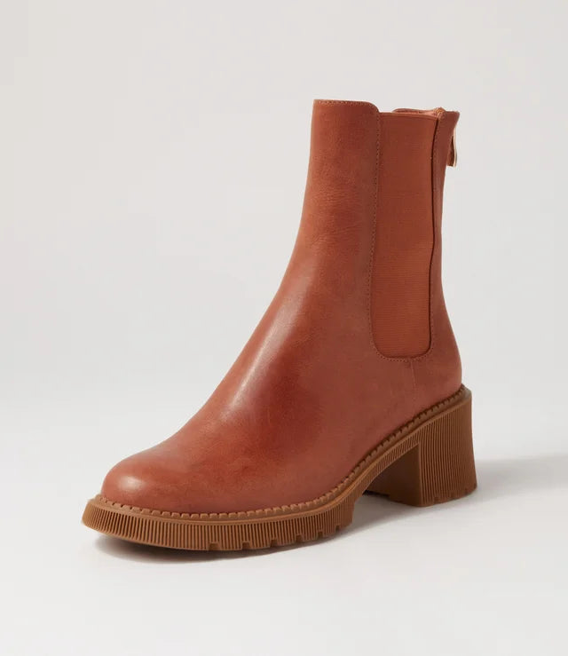 DJANGO & JULIETTE ZOZO COGNAC - Women Boots - Collective Shoes 