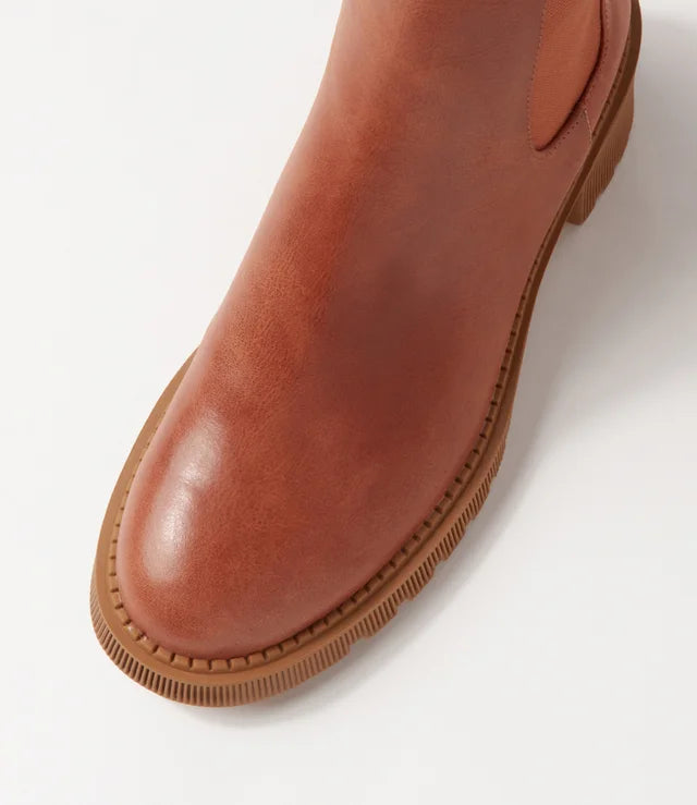 DJANGO & JULIETTE ZOZO COGNAC - Women Boots - Collective Shoes 