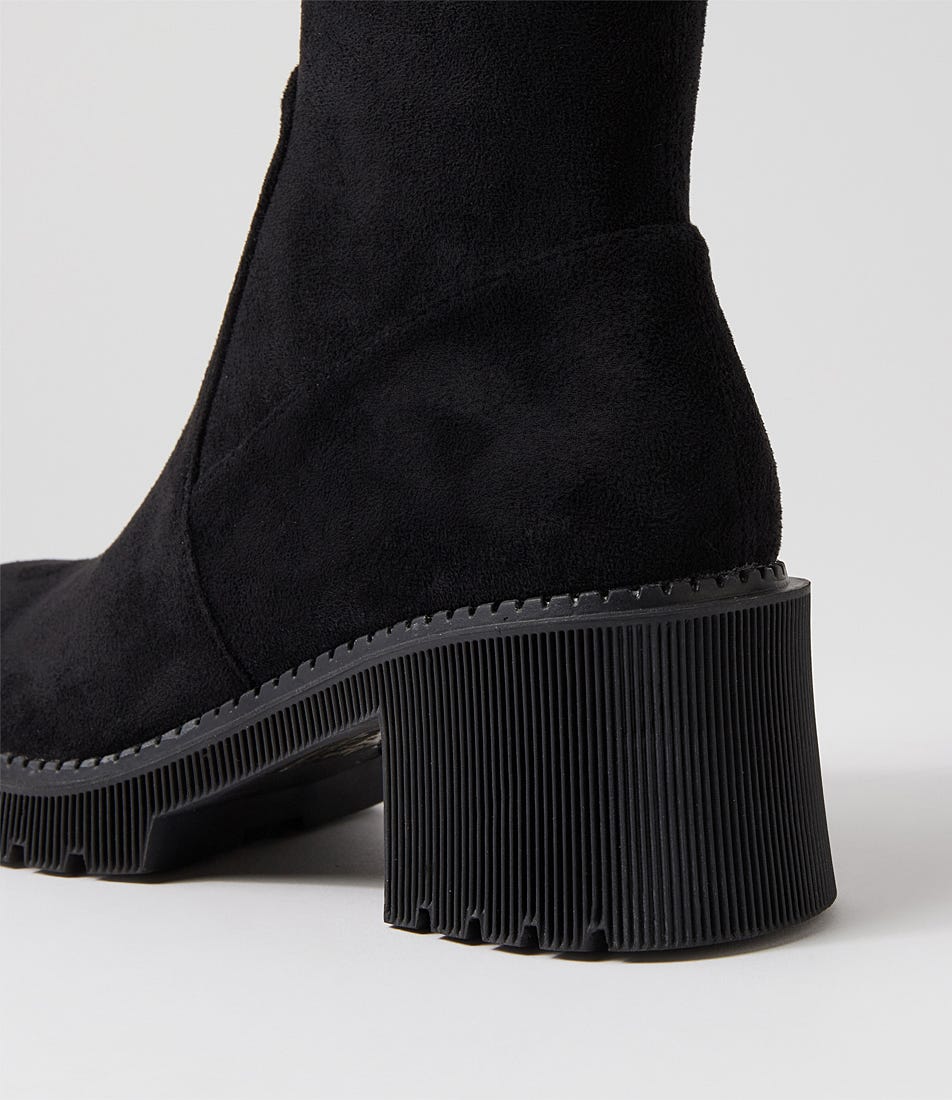 DJANGO & JULIETTE ZINA BLACK - Women High Boots - Collective Shoes 