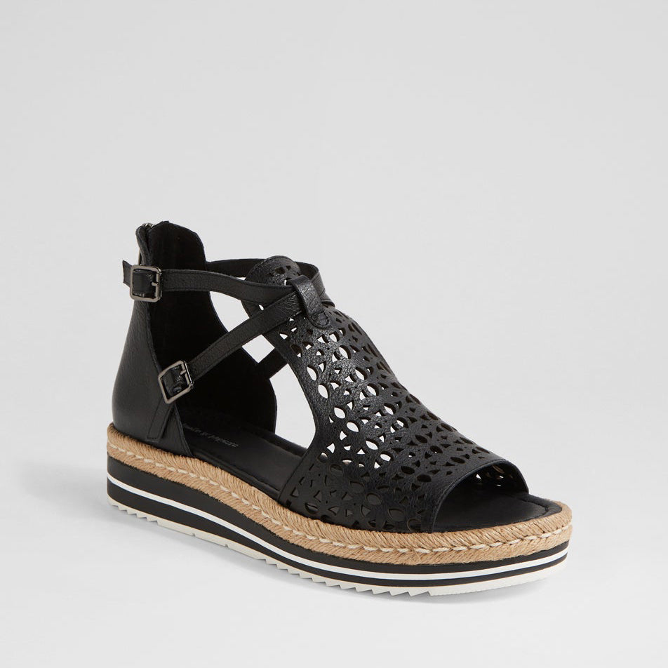 DJANGO & JULIETTE ACCRA BLACK - Women Sandals - Collective Shoes 