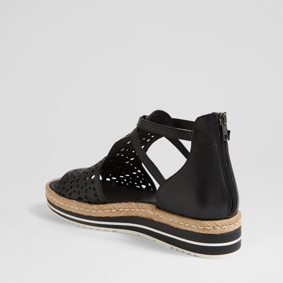 DJANGO & JULIETTE ACCRA BLACK - Women Sandals - Collective Shoes 