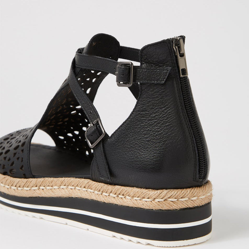 DJANGO & JULIETTE ACCRA BLACK - Women Sandals - Collective Shoes 