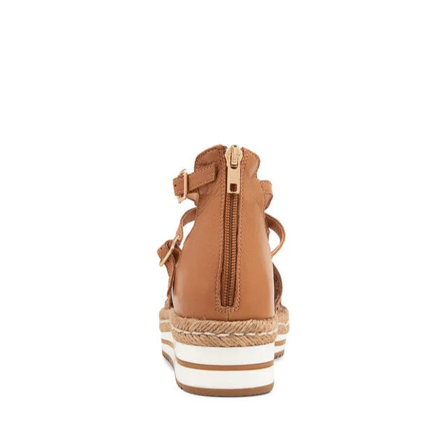 DJANGO & JULIETTE ACCRA DARK TAN - Women Sandals - Collective Shoes 