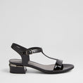Load image into Gallery viewer, DJANGO & JULIETTE TANER BLACK PATENT - Women Sandals - Collective Shoes 
