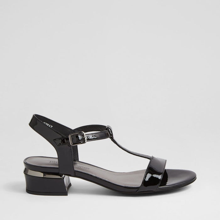 DJANGO & JULIETTE TANER BLACK PATENT - Women Sandals - Collective Shoes 
