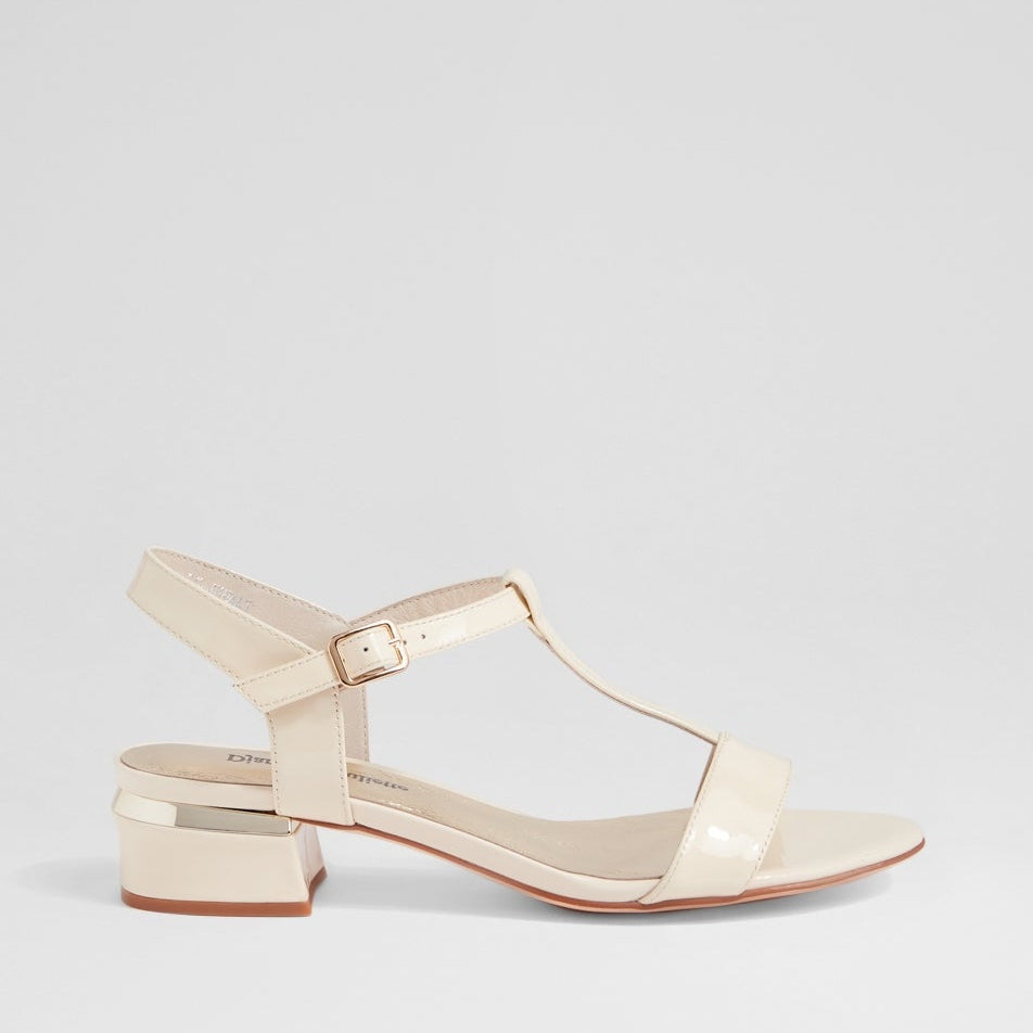 DJANGO & JULIETTE TANER NOUGAT PATENT MULTI - Women Sandals - Collective Shoes 