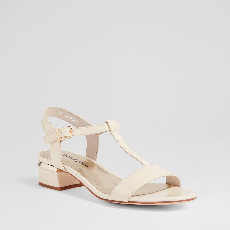 DJANGO & JULIETTE TANER NOUGAT PATENT MULTI - Women Sandals - Collective Shoes 