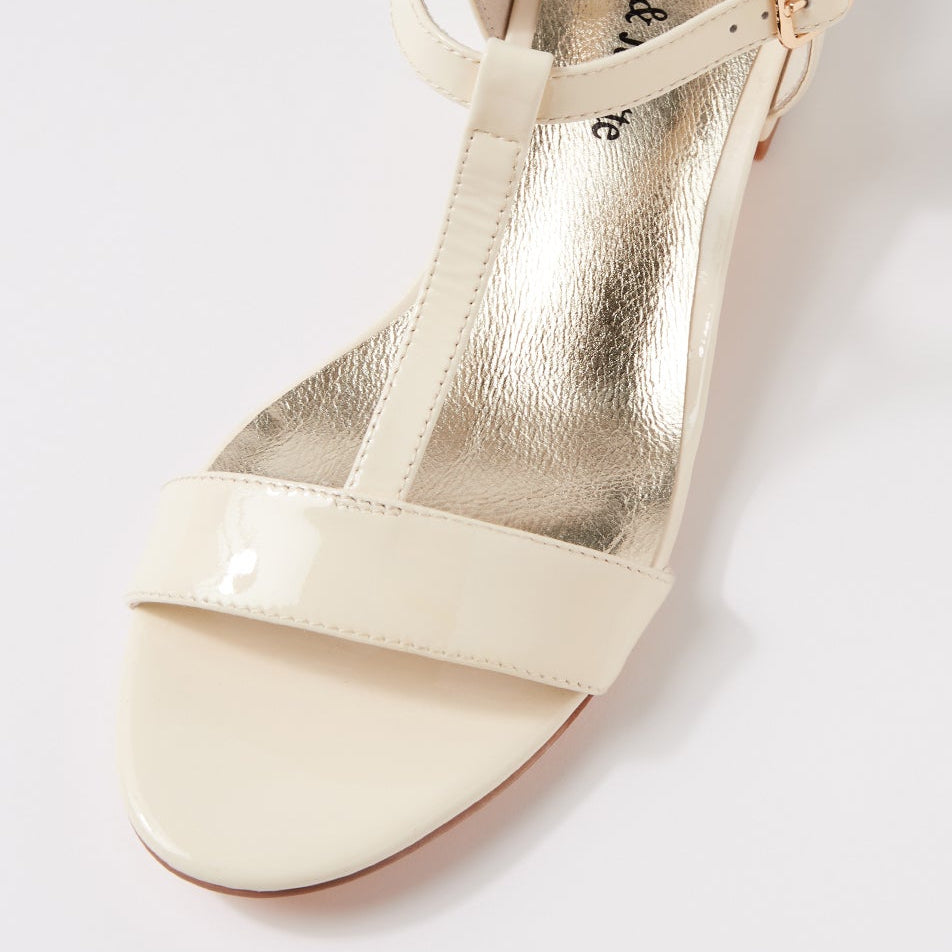 DJANGO & JULIETTE TANER NOUGAT PATENT MULTI - Women Sandals - Collective Shoes 