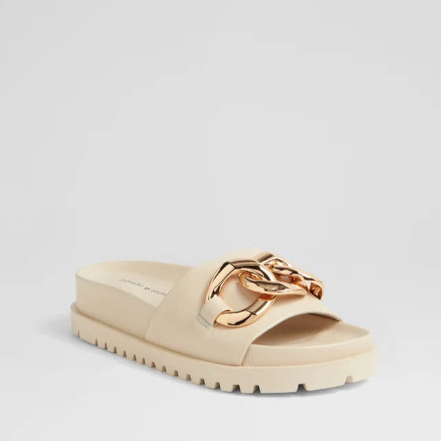 DJANGO & JULIETTE UBECCA MILK LEATHER - Women slippers - Collective Shoes 