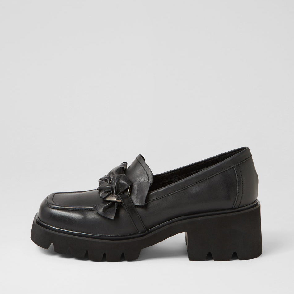 DJANGO & JULIETTE BIZMO BLACK - Women Loafers - Collective Shoes 